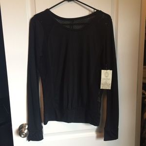 Long sleeve mesh shirt